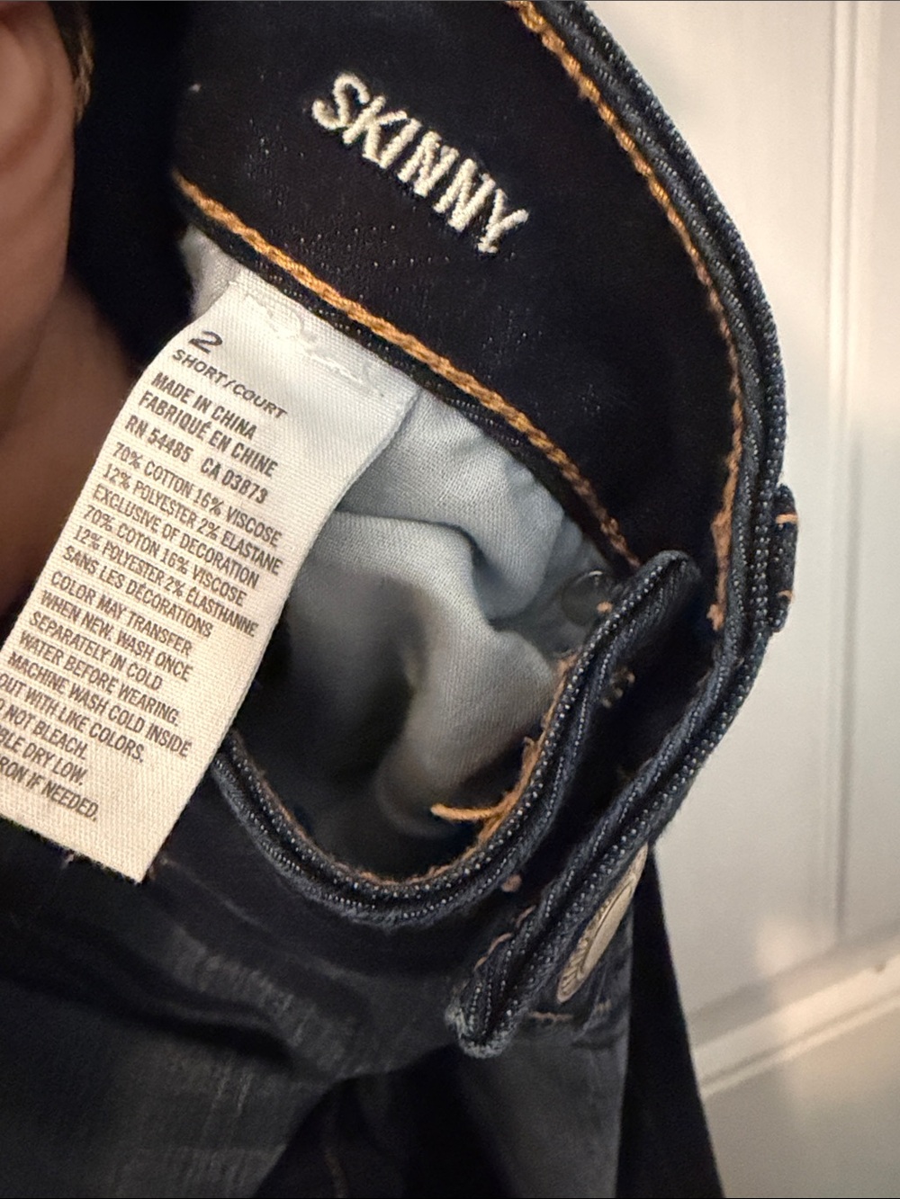 American Eagle Outfitters Women's Dark Indigo Skinny Jeans - Picture 2 of 8